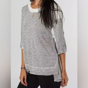 BKE oversized drop shoulder top Small grey